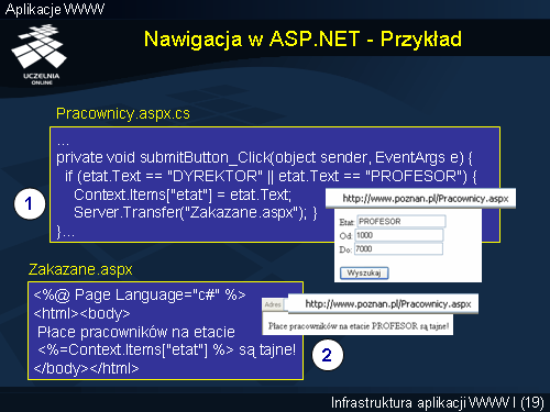 Nawigacja w ASP.NET - Przykład