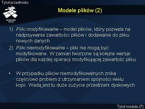 Modele plików (2)