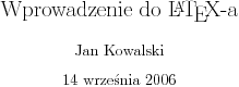 Tytuł
