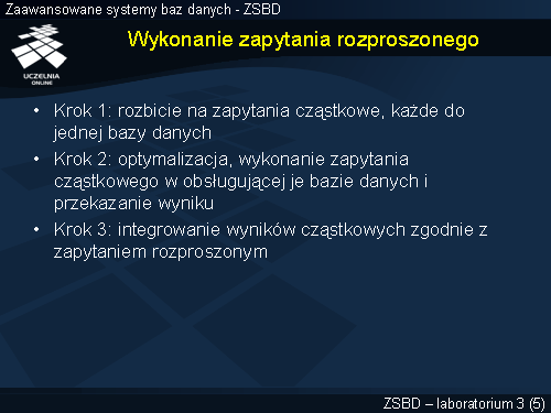 Wykonanie zapytania rozproszonego