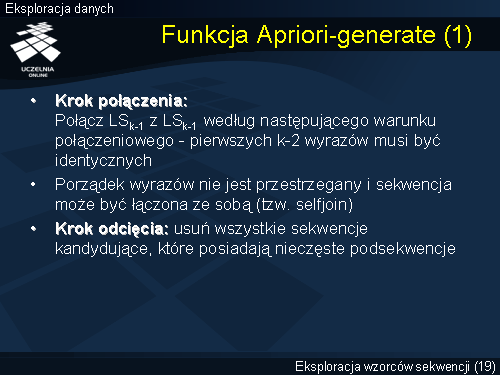 Funkcja Apriori-generate (1)