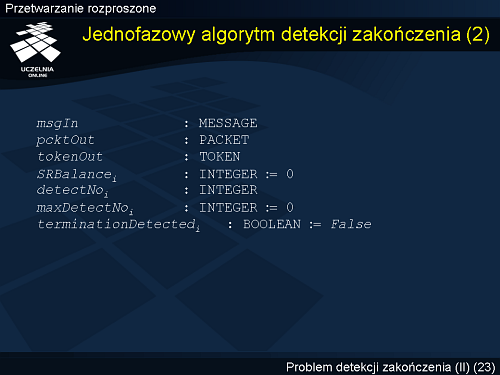 Jednofazowy algorytm detekcji zakończenia (2)