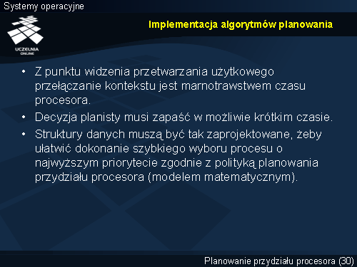 Implementacja algorytmów planowania