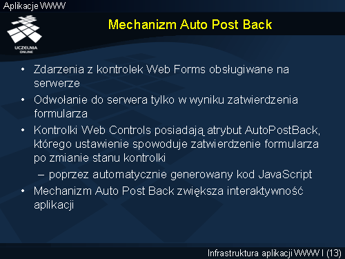 Mechanizm Auto Post Back
