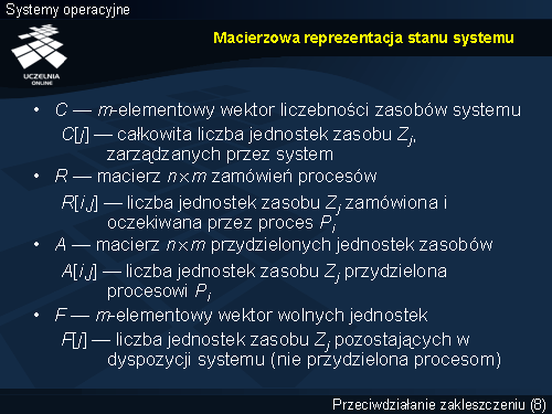 Macierzowa reprezentacja stanu systemu
