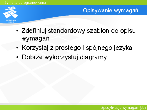 Opisywanie wymagań