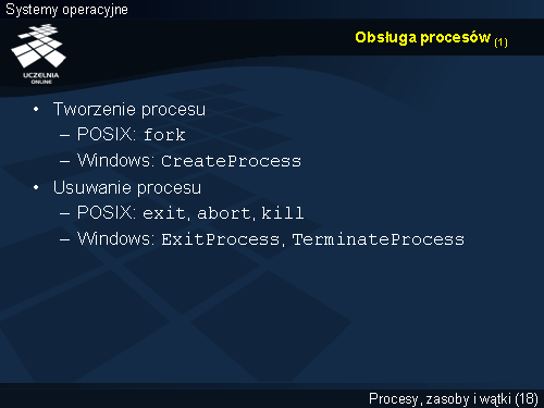 Obsługa procesów (1)