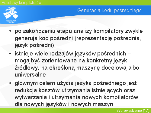 Generacja kodu pośredniego