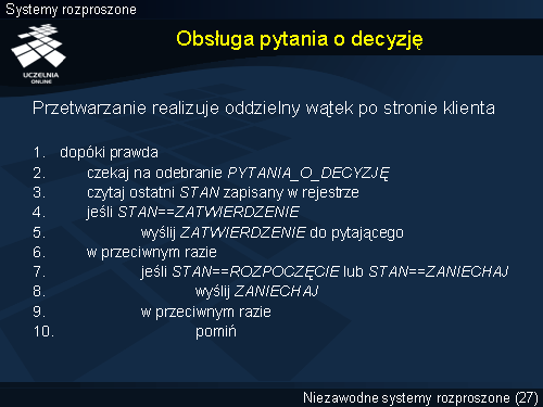 Obsługa pytania o decyzję