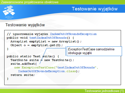 Testowanie wyjątków(1)