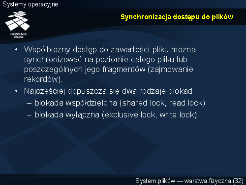 Synchronizacja dostępu do plików