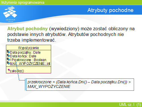 Atrybuty pochodne