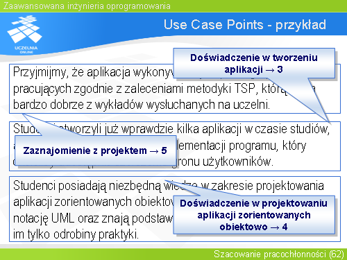 Use Case Points - przykład(4)