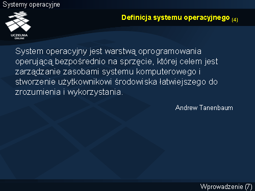 Definicja systemu operacyjnego (4)