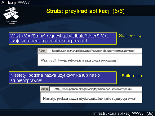 Struts: przykład aplikacji (5/6)