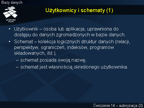 Użytkownicy i schematy (1)