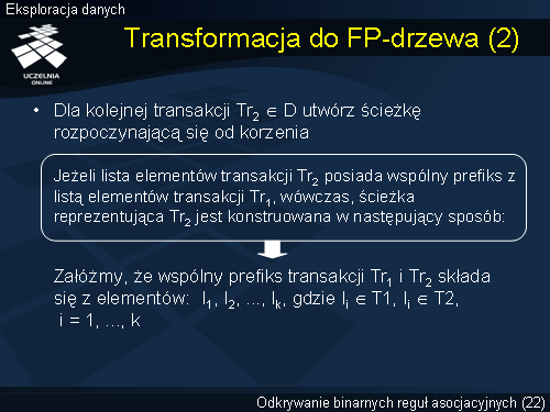 Transformacja do FP-drzewa (2)