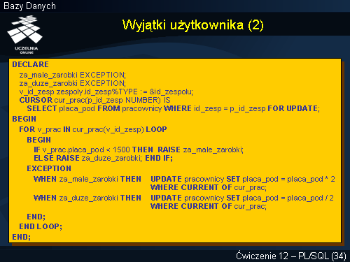Wyjątki użytkownika (2)