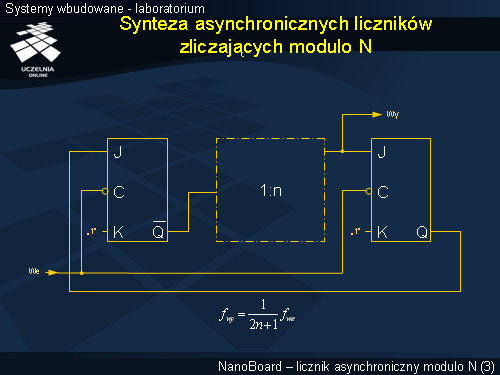 Synteza asynchronicznych liczników zliczających modulo N