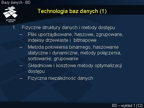 Technologia baz danych (1)
