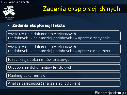 Zadania eksploracji danych