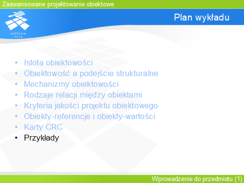 Plan wykładu