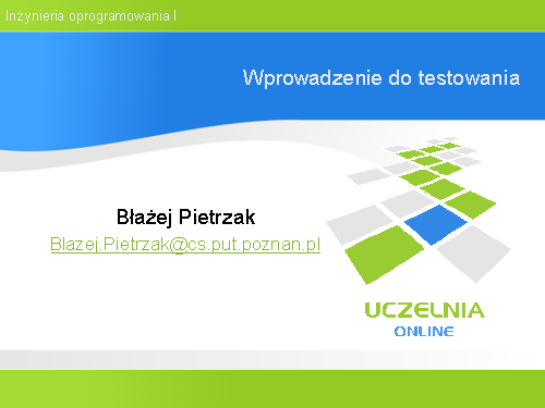 Wprowadzenie do testowania