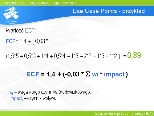 Use Case Points - przykład(6)