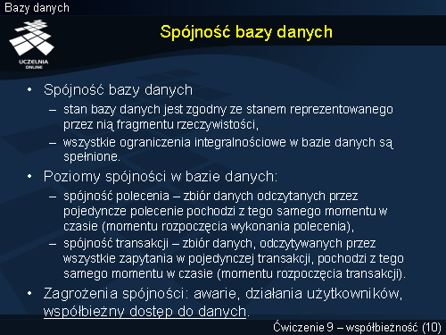 Spójność bazy danych