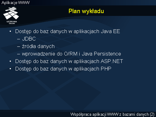 Plan wykładu