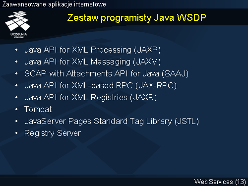 Zestaw programisty Java WSDP
