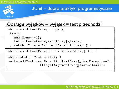 JUnit – dobre praktyki programistyczne(8)