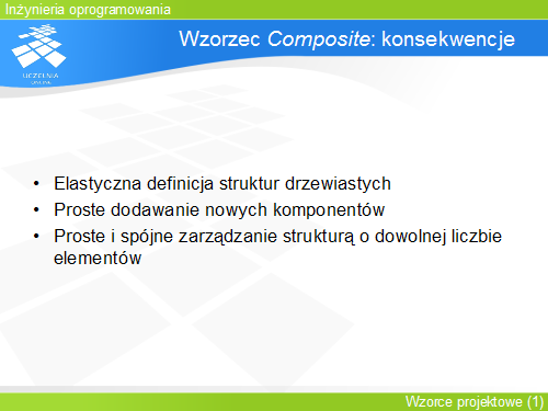 Wzorzec Composite: konsekwencje