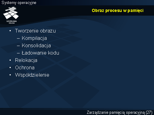 Obraz procesu w pamięci