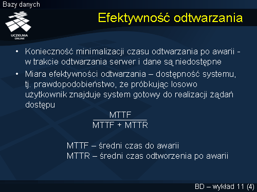 Efektywność odtwarzania