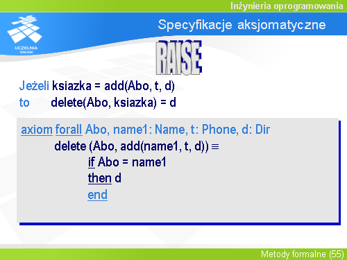 Specyfikacje aksjomatyczne(15)