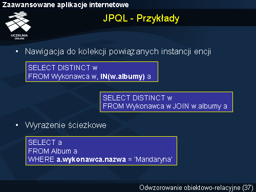 JPQL - Przykłady