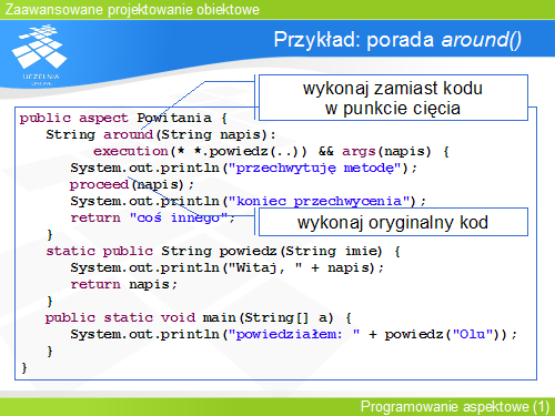 Przykład: porada around()