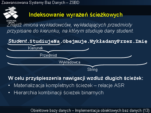 Indeksowanie wyrażeń ścieżkowych