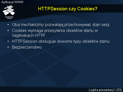 HTTPSession czy Cookies?