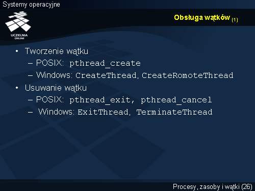 Obsługa wątków (1)