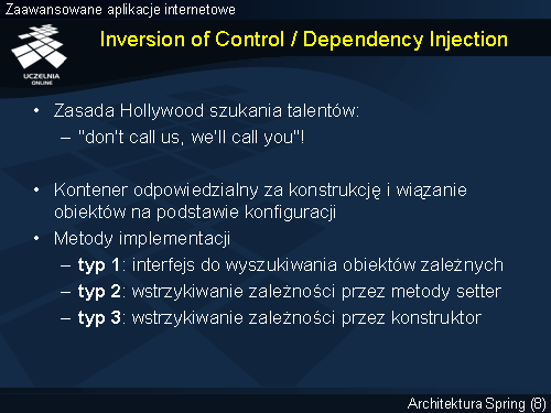 Inversion of Control / Dependency Injection