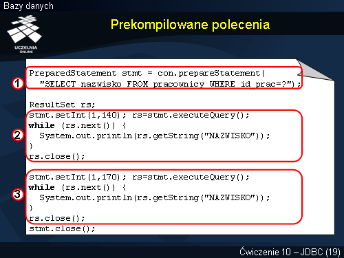Prekompilowane polecenia
