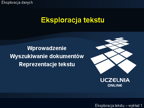 Eksploracja tekstu