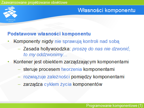 Własności komponentu