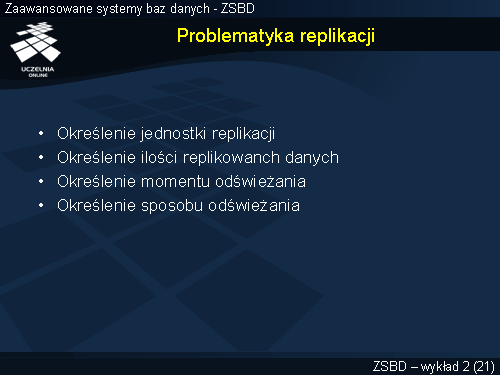 Problematyka replikacji