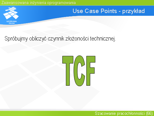 Use Case Points - przykład(8)