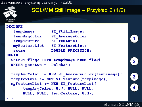 SQL/MM Still Image – Przykład 2 (1/2)