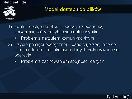 Model dostępu do plików