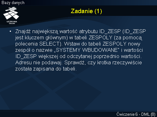 Zadanie (1)